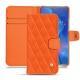 Huawei Mate 20 X leather case - Orange fluo - Couture