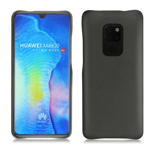 Huawei Mate 20 leather cover - Noir ( Nappa - Black ) 