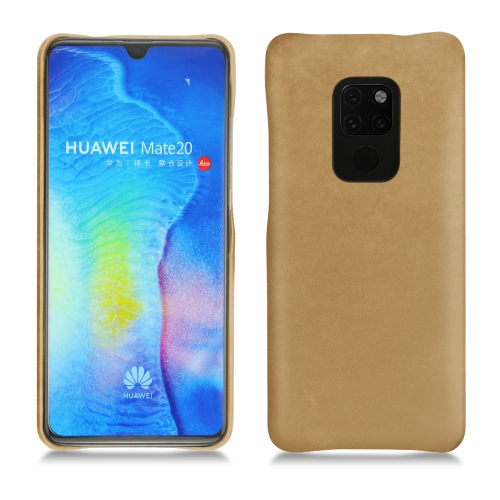 Custodia in pelle Huawei Mate 20Sable vintage ( Pantone #9b7340 ) 