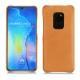 Coque cuir Huawei Mate 20 - Mandarine vintage ( Pantone 165C ) 