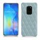 Capa em pele Huawei Mate 20 - Bleu ciel - Couture ( Nappa - Pantone 277C ) 