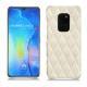 Custodia in pelle Huawei Mate 20 - Blanc escumo - Couture