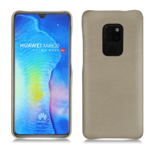 Huawei Mate 20 leather cases and coversDarboun sabla ( Pantone #BCB1A1 )