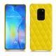 Lederschutzhülle Huawei Mate 20 - Jaune fluo - Couture