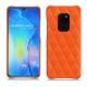 Capa em pele Huawei Mate 20 - Orange fluo - Couture