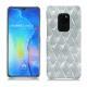 Huawei Mate 20 leather cover - Platinium - Couture