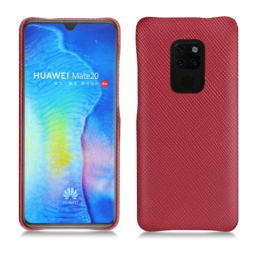Huawei Mate 20 leather cases and coversRouge passion ( Pantone #a6192e ) 
