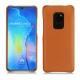 Huawei Mate 20 leather cover - Orange vibrant