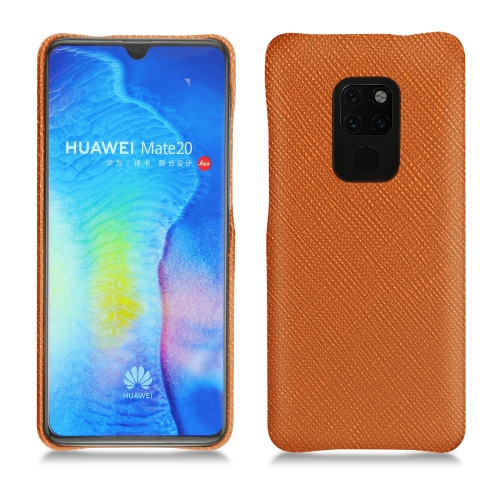 Capa em pele Huawei Mate 20Orange vibrant ( Pantone #e36b39 ) 