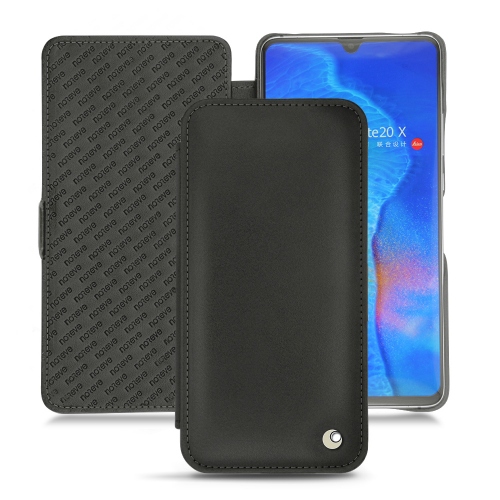 Huawei Mate 20 X leather case - Noir ( Nappa - Black ) 
