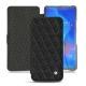 Capa em pele Huawei Mate 20 X - Ebène - Couture ( Sleek P C12 - Black ) 
