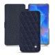 Housse cuir Huawei Mate 20 X - Cobalt - Couture ( Pantone 2766C ) 