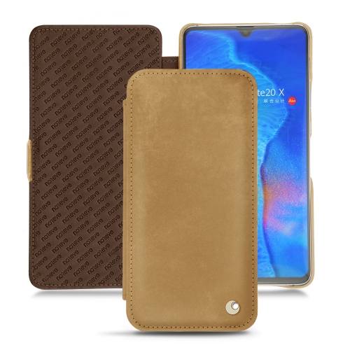 Huawei Mate 20 X leather casesSable vintage ( Pantone #9b7340 ) 