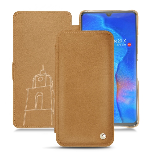 Funda de piel Huawei Mate 20 XCastan esparciate ( Pantone #824F2A )