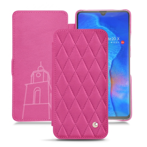 Lederschutzhülle Huawei Mate 20 XRose BB - Couture ( Pantone #DB599F )