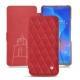 Huawei Mate 20 X leather case - Rouge troupelenc - Couture