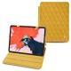 レザーケースApple iPad Pro 11" (2018) - Jaune soulèu - Couture