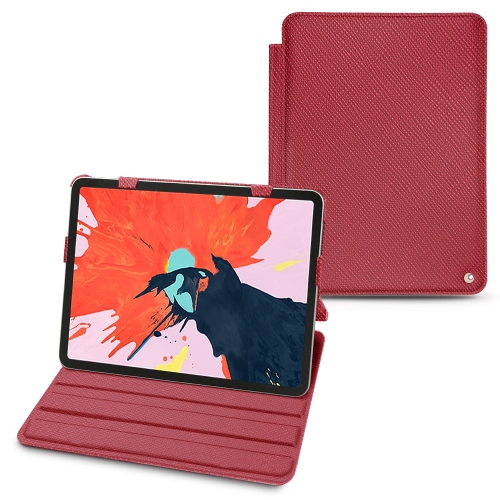 Apple iPad Pro 11' (2018) leather caseRouge passion ( Pantone #a6192e ) 