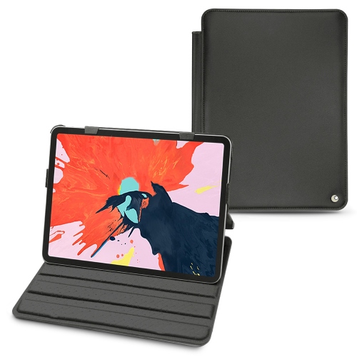 Apple iPad Pro 12.9" (2018) leather case - Noir ( Nappa - Black ) 