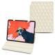 Capa em pele Apple iPad Pro 12.9" (2018) - Blanc - Couture ( Bologna - White ) 