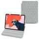 Housse cuir Apple iPad Pro 12.9" (2018) - Gris - Couture ( Nappa - Pantone W428C ) 