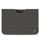 Pochette cuir Apple iPad Pro 11" (2018) - Anthracite - Couture ( Pantone 424C ) 