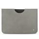 Apple iPad Pro 12.9" (2018) leather pouch - Acier vintage ( Pantone 403C ) 
