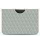 Pochette cuir Apple iPad Pro 12.9" (2018) - Gris - Couture ( Nappa - Pantone W428C ) 