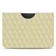 Pochette cuir Apple iPad Pro 12.9" (2018) - Beige - Couture ( Nappa - Pantone 7502C ) 