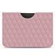 Pochette cuir Apple iPad Pro 12.9" (2018) - Rose - Couture ( Nappa - Pantone 2365C ) 