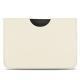 Apple iPad Pro 12.9" (2018) leather pouch - Blanc PU