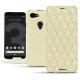Lederschutzhülle Google Pixel 3 XL - Ivoire - Couture ( Sleek P C12 - White ) 