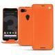 Housse cuir Google Pixel 3 XL - Orange fluo