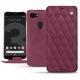 Housse cuir Google Pixel 3 XL - Prune vintage - Couture