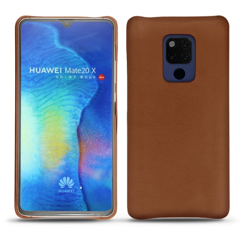 Custodia in pelle Huawei Mate 20 XMarron ( Nappa - Pantone #8B4720 ) 