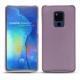 Coque cuir Huawei Mate 20 X - Lilas ( Nappa - Pantone 2645U ) 