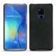 Coque cuir Huawei Mate 20 X - Dark vintage ( Roughtcut - Black#5256 ) 