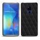 Huawei Mate 20 X leather cover - Negre poudro - Couture
