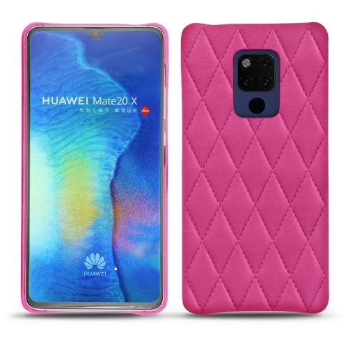 Capa em pele Huawei Mate 20 XRose BB - Couture ( Pantone #DB599F )