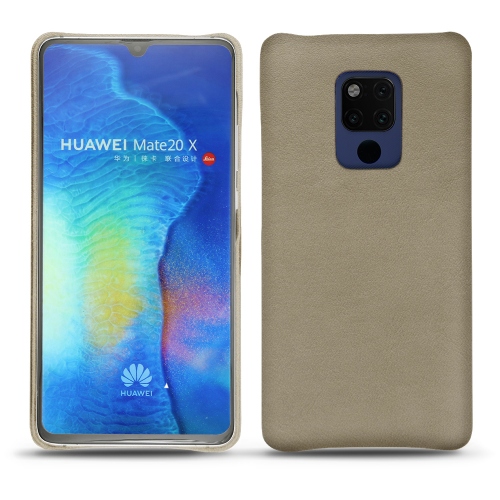 硬质真皮保护套 Huawei Mate 20 XDarboun sabla ( Pantone #BCB1A1 )
