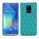 Funda de piel Huawei Mate 20 X - Bleu fluo - Couture