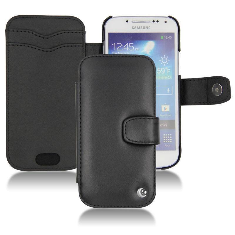 Samsung GT-i9190 Galaxy S4 mini leather case - Noir ( Nappa - Black ) 