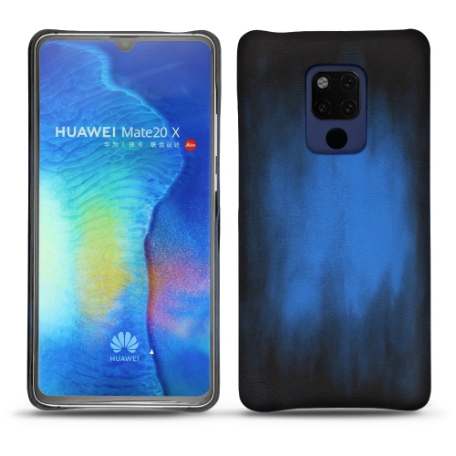 Custodia in pelle Huawei Mate 20 XBleu Patine