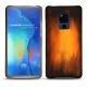 Coque cuir Huawei Mate 20 X - Fauve Patine
