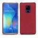 Huawei Mate 20 X leather cover - Rouge passion
