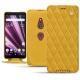 Housse cuir Sony Xperia XZ3 - Jaune soulèu - Couture
