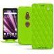 Funda de piel Sony Xperia XZ3 - Vert fluo - Couture