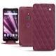Housse cuir Sony Xperia XZ3 - Prune vintage - Couture