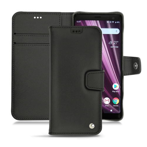 Sony Xperia XZ3 leather case - Noir ( Nappa - Black ) 
