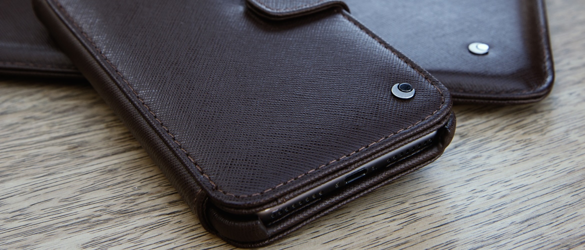 Hand-crafted leather covers and pouches for the Apple iPhone 8 Plus - Noreve